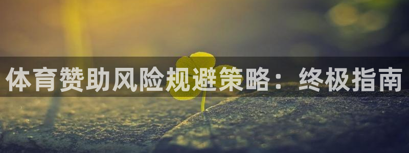 必一体育合法吗：体育赞助风险规避策略：终极指南