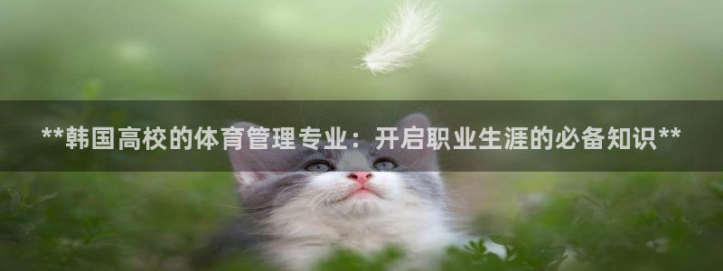 必一体育登录入口：**韩国高校的体育管理专业：开启职业生涯的