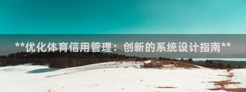 必一体育流水线是什么意思：**优化体育信用管理：创新的系统设